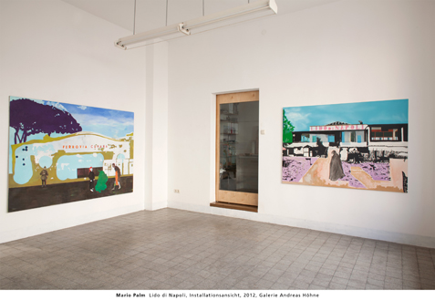 Mario Palm  Lido di Napoli, Installationsansicht, 2012, Galerie Andreas Hhne 